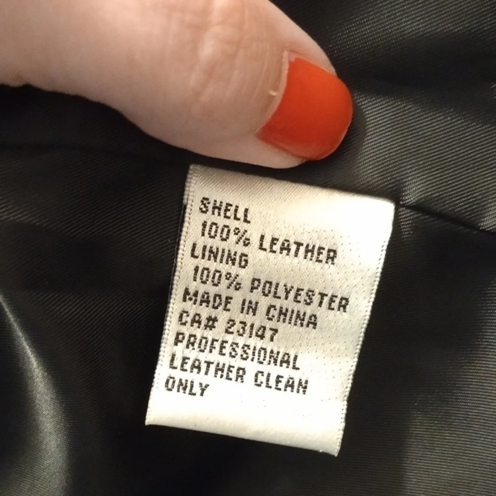 Talbots Black Leather Vest Minimalist Design - Picture 7 of 8